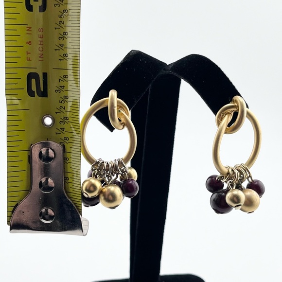 LOT of 4 PAIRS fun pierced earrings dangly assorted colors - Picture 8 of 8